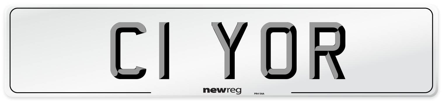 C1 YOR Number Plate from New Reg